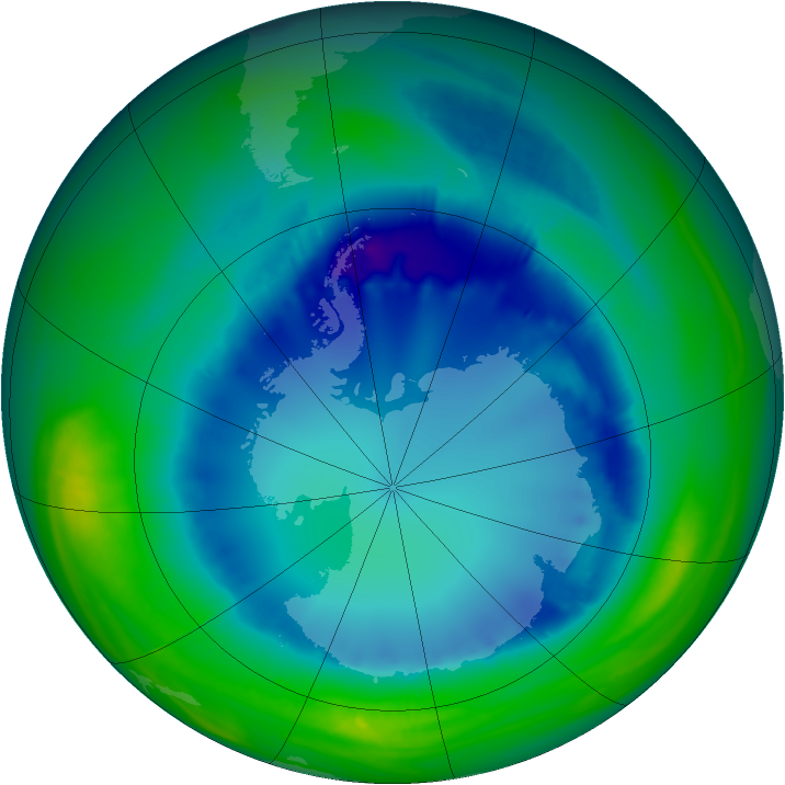 Ozone Map 2007-08-15